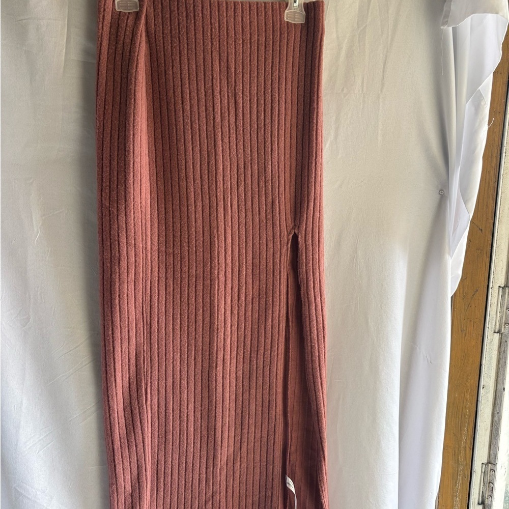 Urban Outfitters Ribbed Pencil Skirt - Rose